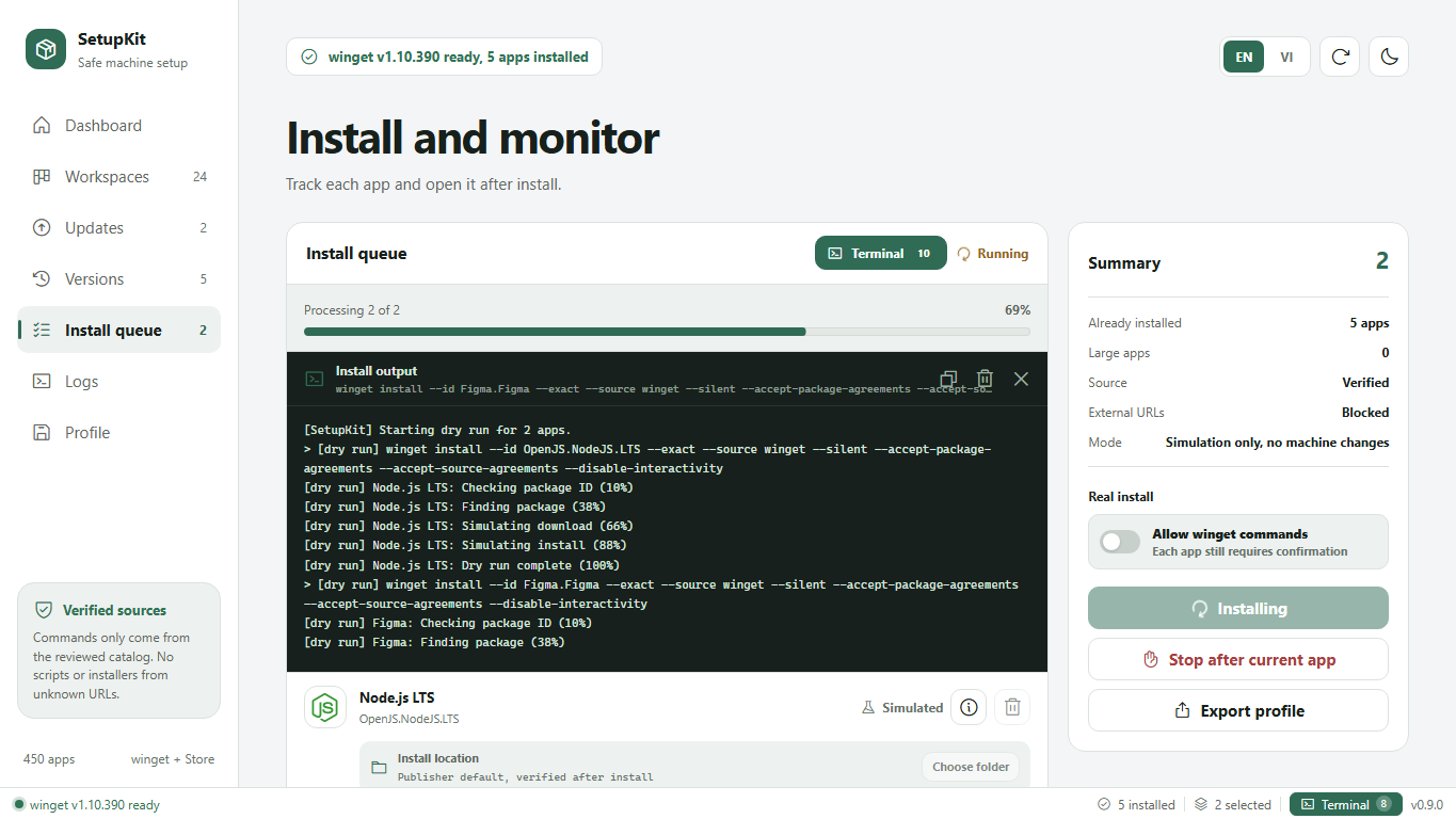Track installs in SetupKit
